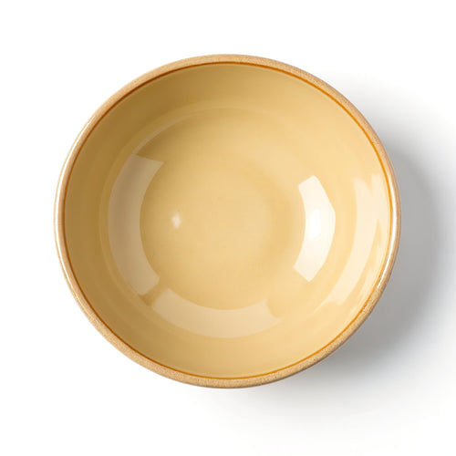 HAISENBERG miska ceramiczna jasnobeżowa — widok z góry