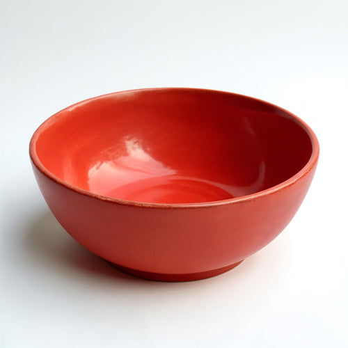 HAISENBERG miska ceramiczna czerwona matowa — widok z boku